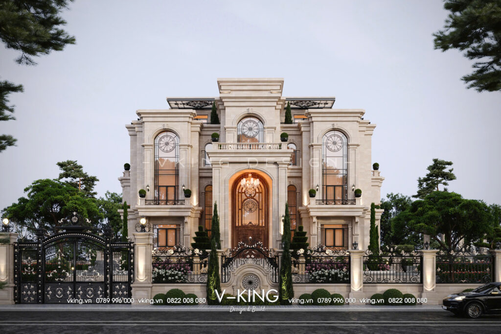 nhà tân cổ điển 4 tầng