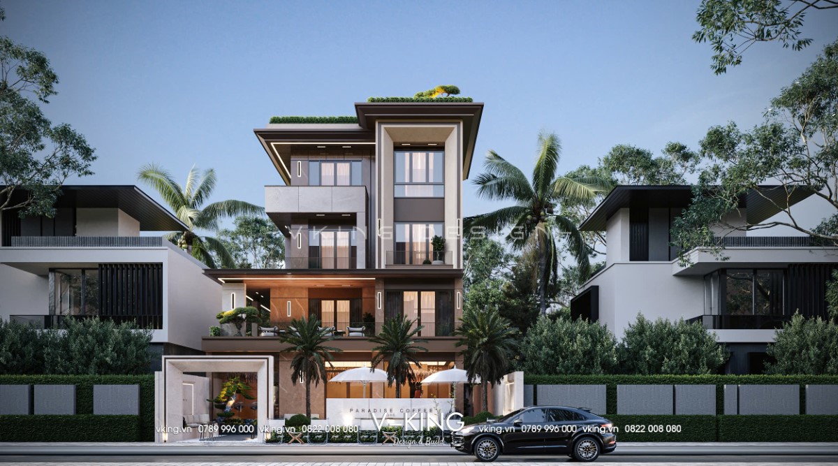 BIỆT THỰ 5 TẦNG HIỆN ĐẠI Biệt thự 5 tầng hiện đại