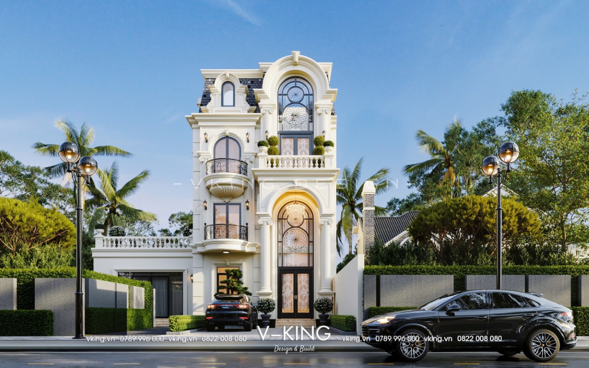BIỆT THỰ TÂN CỔ ĐIỂN 4 TẦNG Biệt thự tân cổ điển 4 tầng