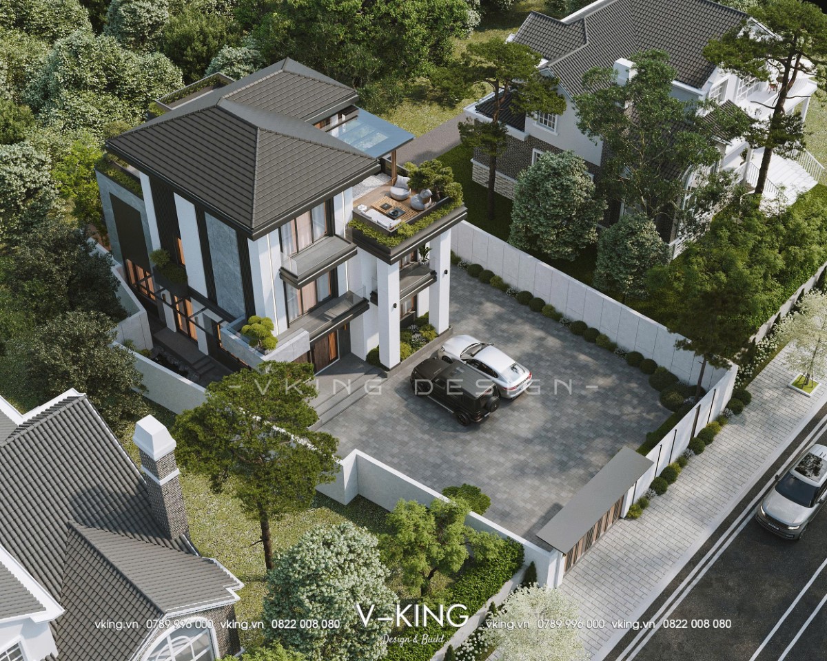 MẪU NHÀ 3 TẦNG HIỆN ĐẠI MÁI NHẬT VK25041 4 mau nha 3 tang hien dai VK25041 4