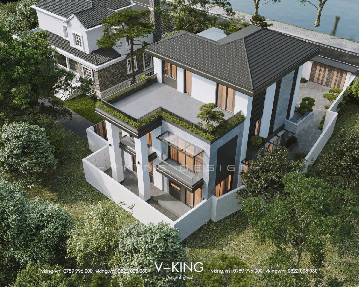 MẪU NHÀ 3 TẦNG HIỆN ĐẠI MÁI NHẬT VK25041 6 mau nha 3 tang hien dai VK25041 6