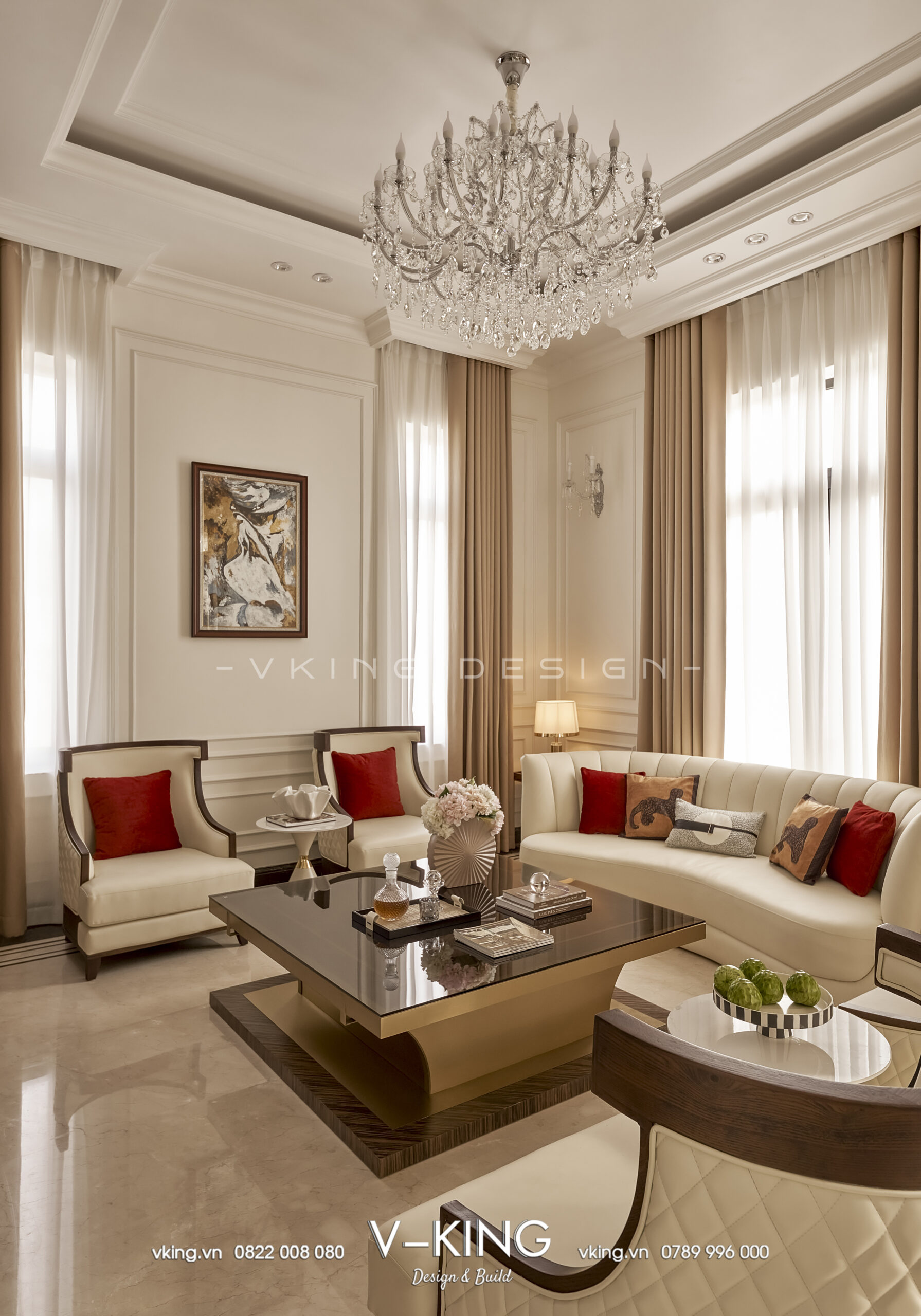 THIẾT KẾ NỘI THẤT TÂN CỔ ĐIỂN ĐẸP – TƯ VẤN TỪ A ĐẾN Z 1 Nội thất tân cổ điển