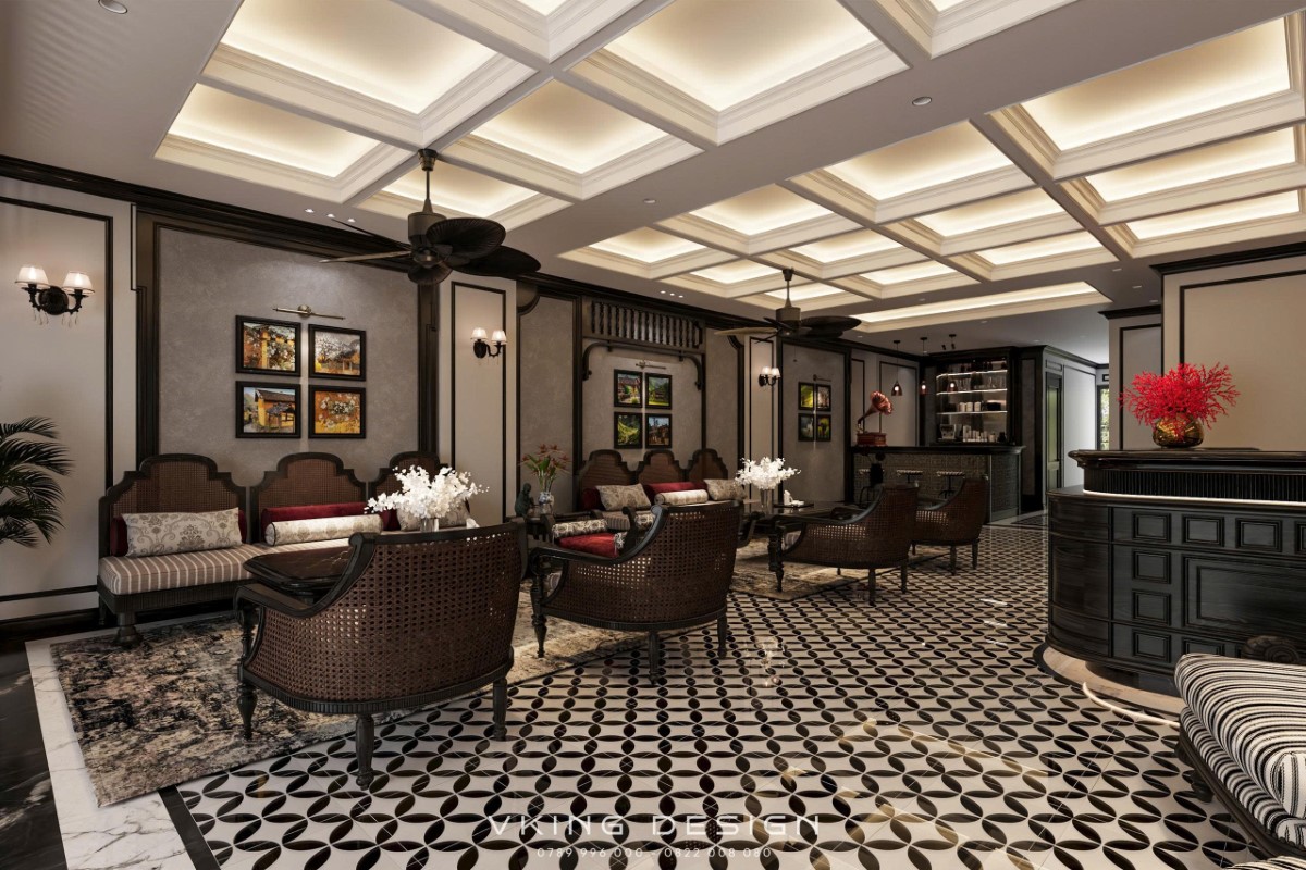 NỘI THẤT KHÁCH SẠN PHONG CÁCH INDOCHINE NT25042 10 noi that khach san phong cach Indochine 10