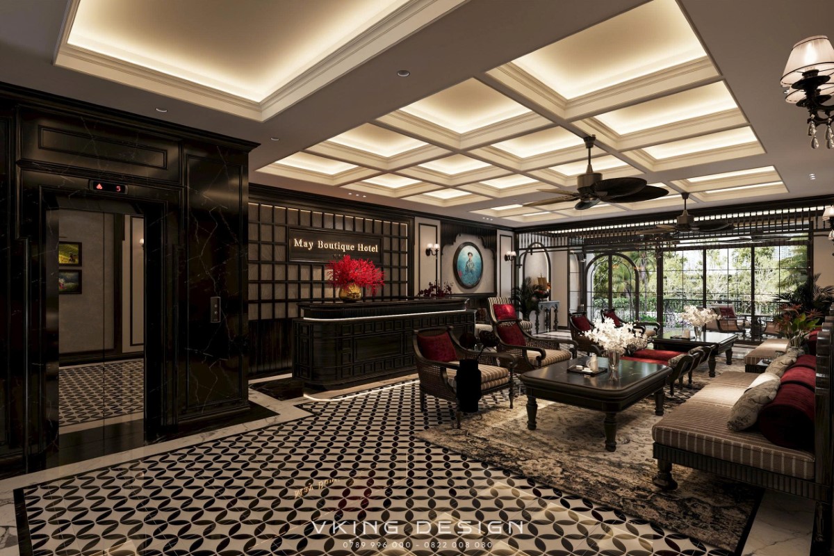 NỘI THẤT KHÁCH SẠN PHONG CÁCH INDOCHINE NT25042 4 noi that khach san phong cach Indochine 4