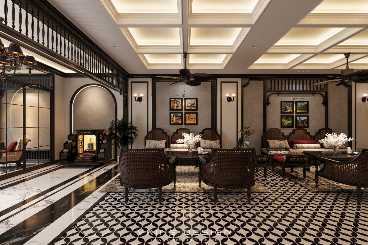 NỘI THẤT KHÁCH SẠN PHONG CÁCH INDOCHINE NT25042 9 noi that khach san phong cach Indochine 9