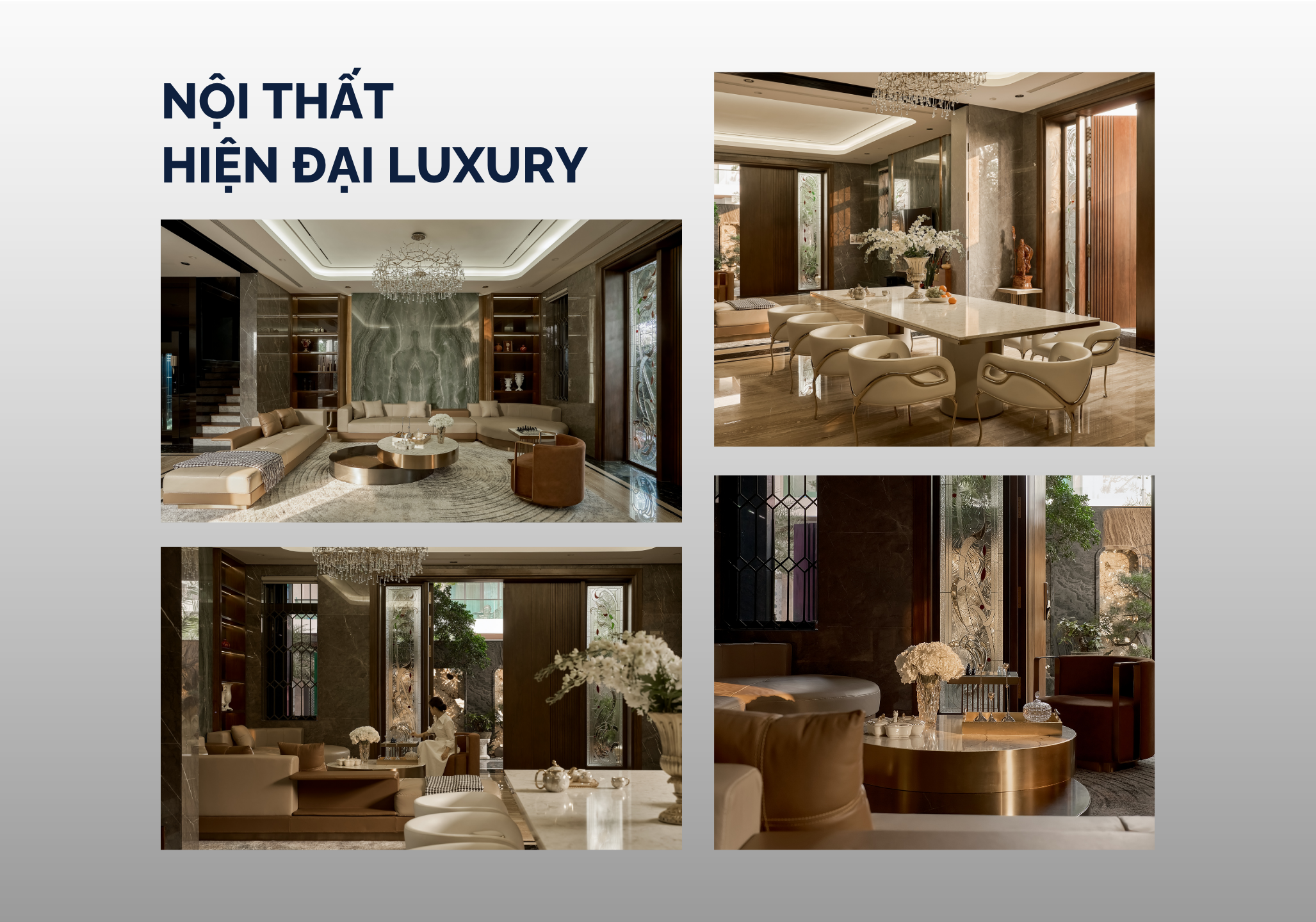 Thi công nội thất hiện đại luxury