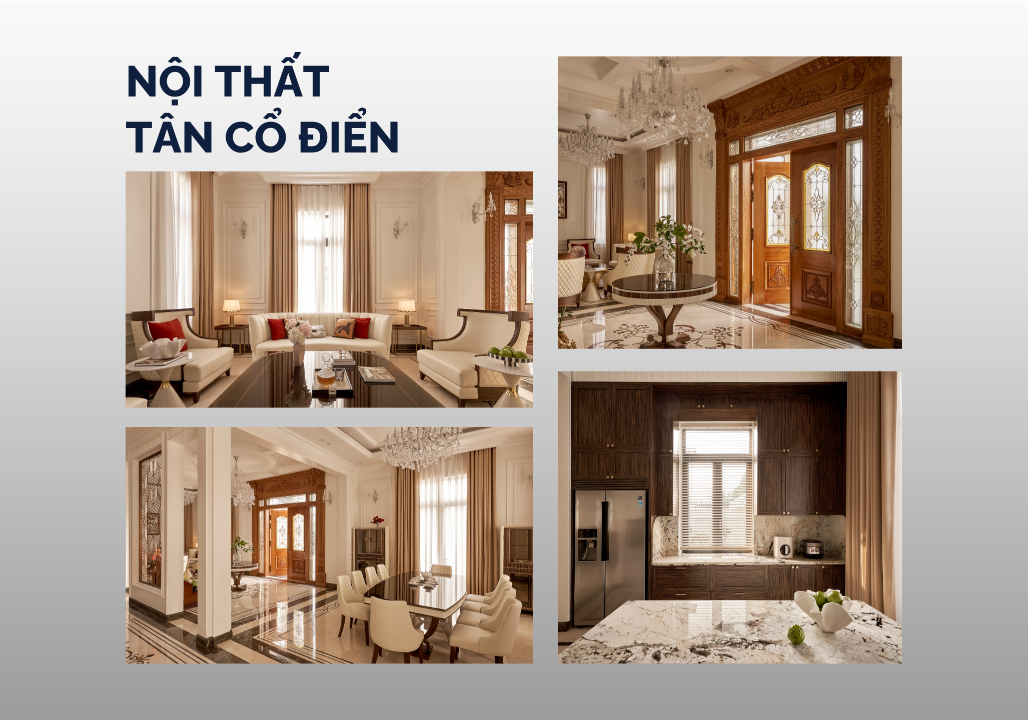 Thi công nội thất tân cổ điển