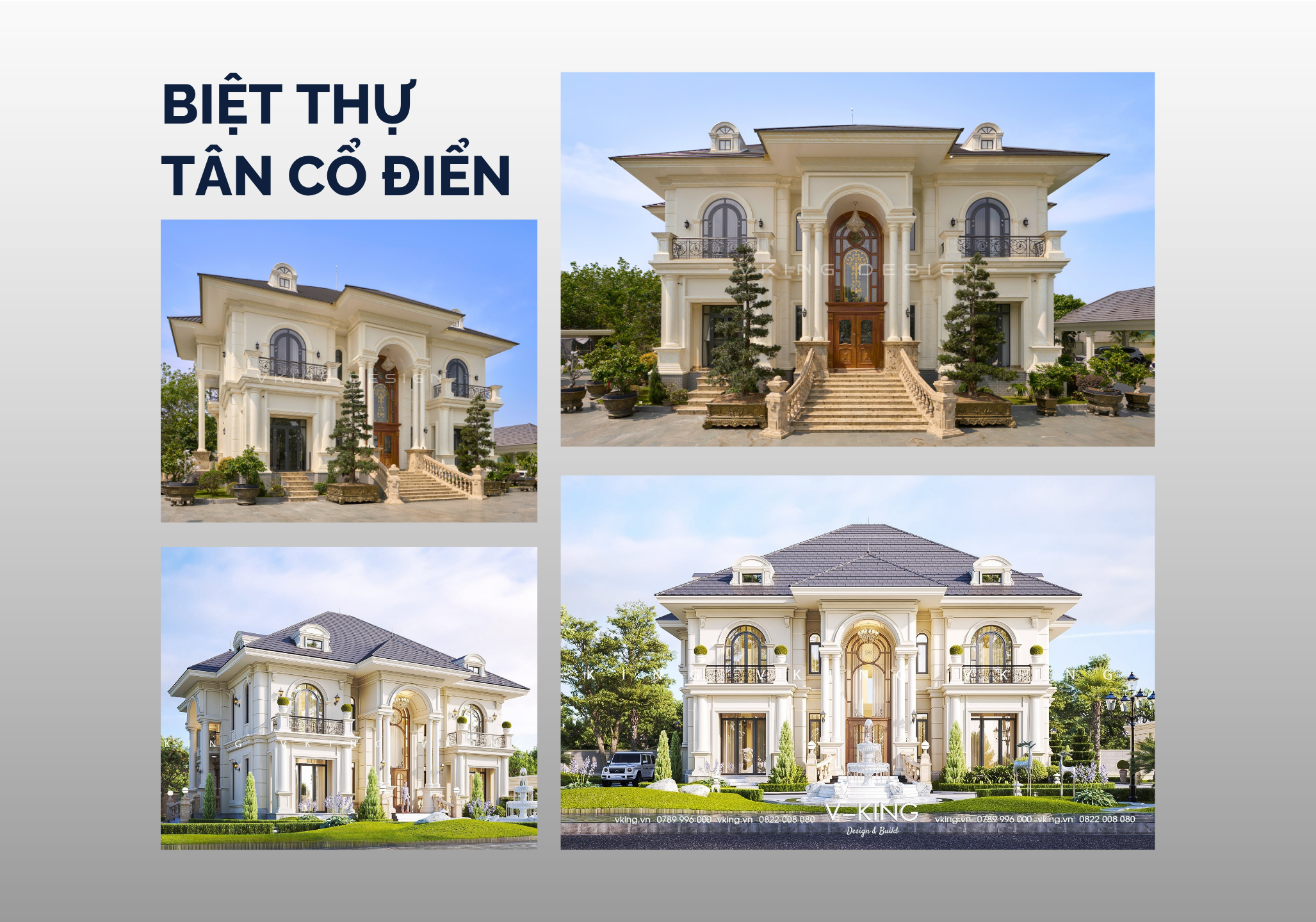 thi công biệt thự tân cổ điển