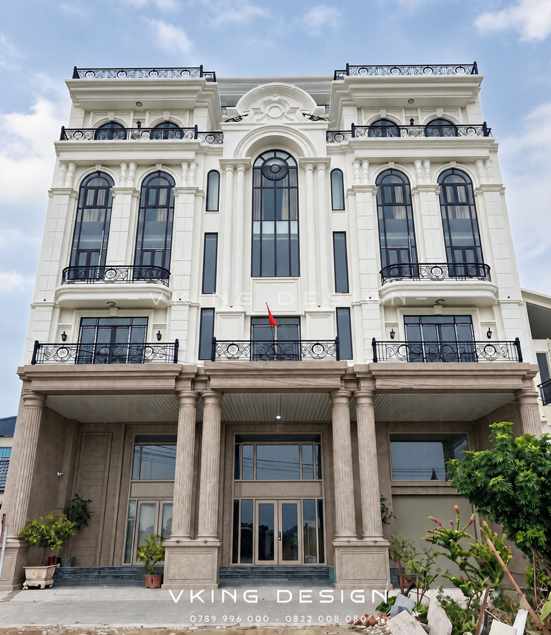 THI CÔNG BIỆT THỰ TÂN CỔ ĐIỂN: 10+ YÊU CẦU TẠO NÊN CÔNG TRÌNH ĐẲNG CẤP 1 thi cong biet thu tan co dien vk25021 tc 4