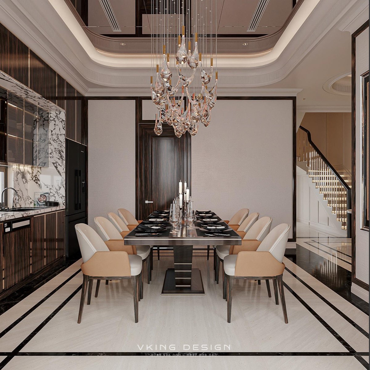 MẪU THIẾT KẾ NỘI THẤT LUXURY ĐẲNG CẤP NT26008 10 noi that luxury NT26008 10