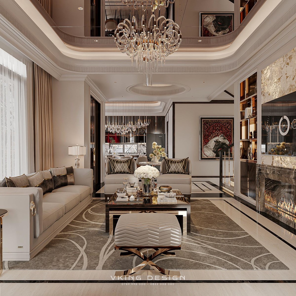 MẪU THIẾT KẾ NỘI THẤT LUXURY ĐẲNG CẤP NT26008 3 noi that luxury NT26008 3