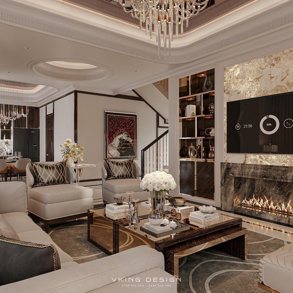 MẪU THIẾT KẾ NỘI THẤT LUXURY ĐẲNG CẤP NT26008 4 noi that luxury NT26008 4