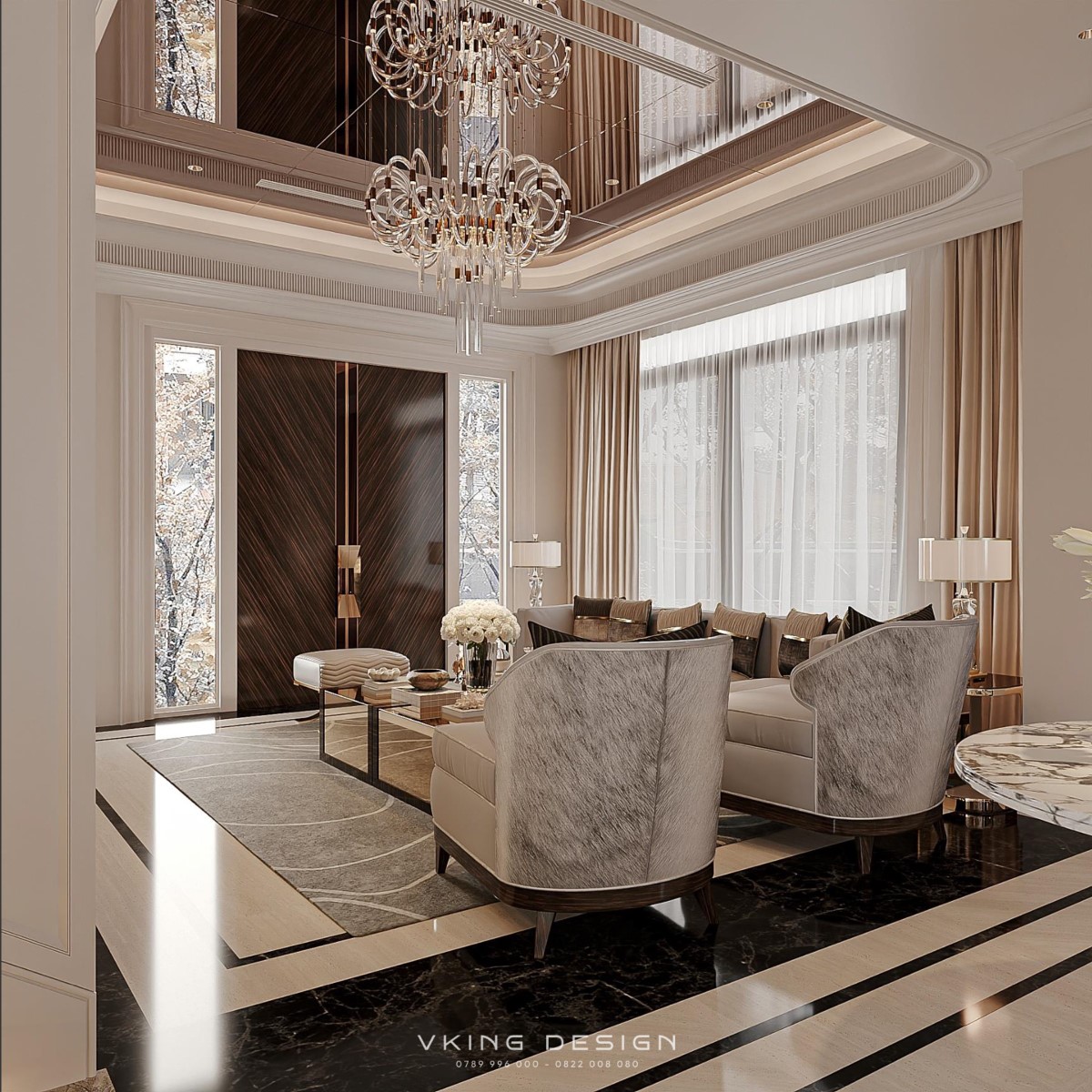MẪU THIẾT KẾ NỘI THẤT LUXURY ĐẲNG CẤP NT26008 5 noi that luxury NT26008 5