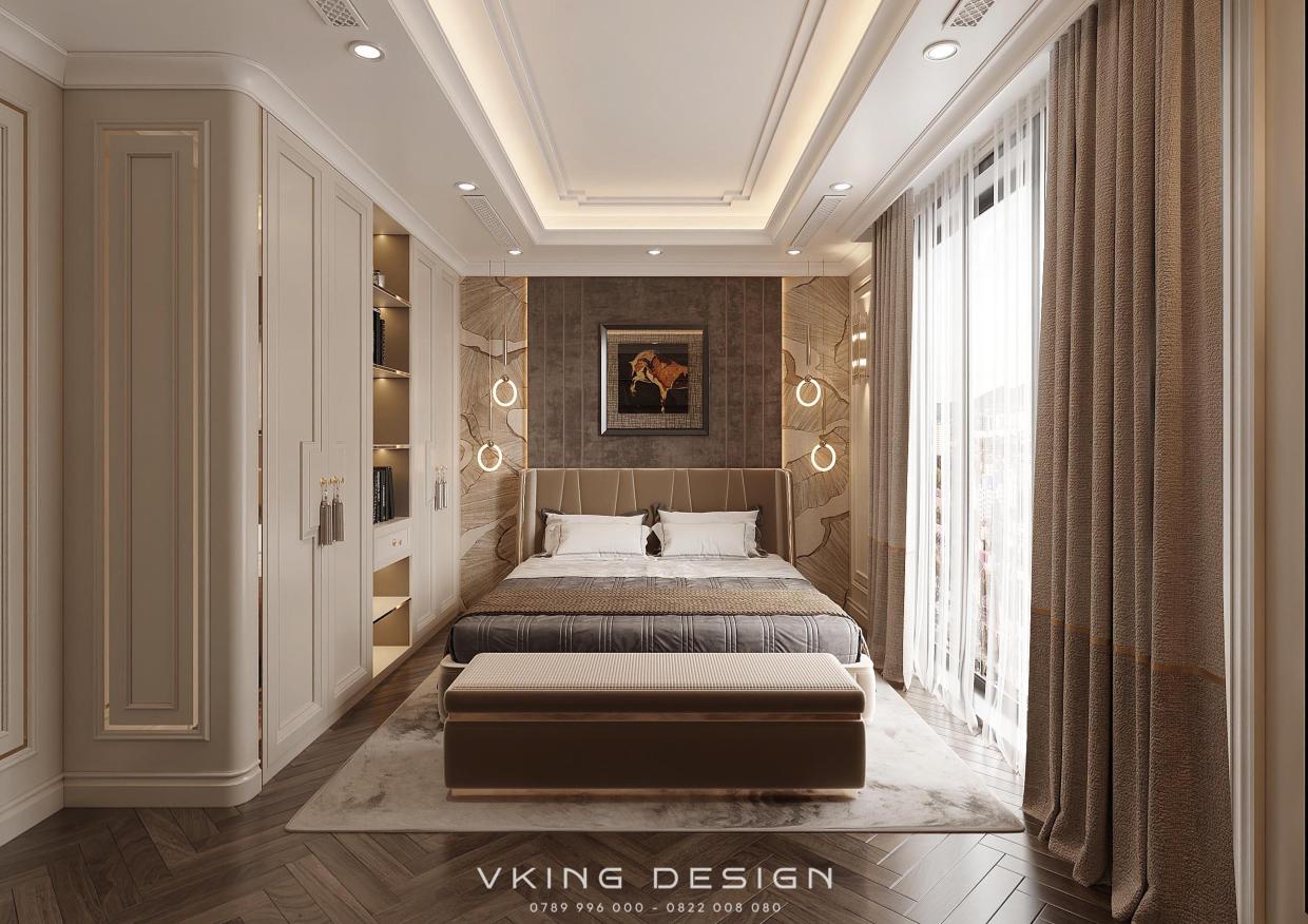 KHÔNG GIAN SỐNG TINH TẾ VỚI NỘI THẤT TÂN CỔ ĐIỂN NT26013 22 thiet ke noi that phong ngu 4 nt26013 1