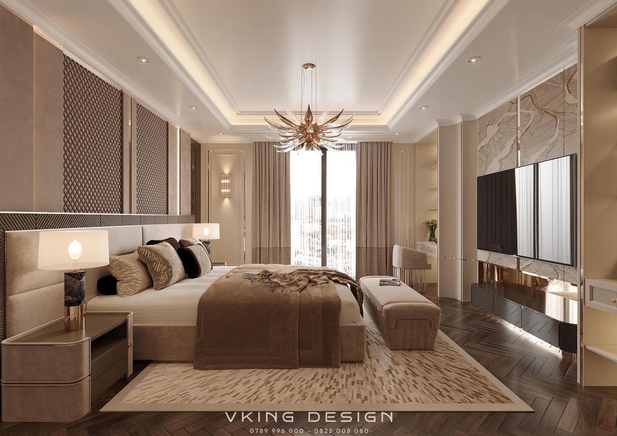 KHÔNG GIAN SỐNG TINH TẾ VỚI NỘI THẤT TÂN CỔ ĐIỂN NT26013 13 thiet ke noi that phong ngu master nt26013 3