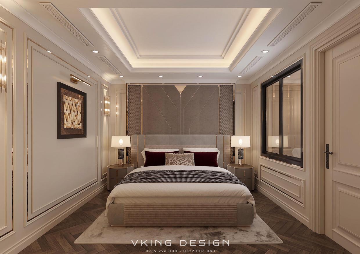 KHÔNG GIAN SỐNG TINH TẾ VỚI NỘI THẤT TÂN CỔ ĐIỂN NT26013 19 thiet ke phong ngu 1 don gian nhe nhang nt26013 1