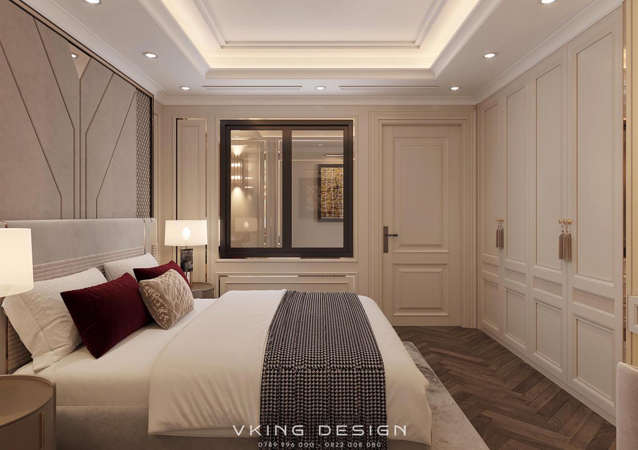 KHÔNG GIAN SỐNG TINH TẾ VỚI NỘI THẤT TÂN CỔ ĐIỂN NT26013 21 thiet ke phong ngu 1 don gian nhe nhang nt26013 3