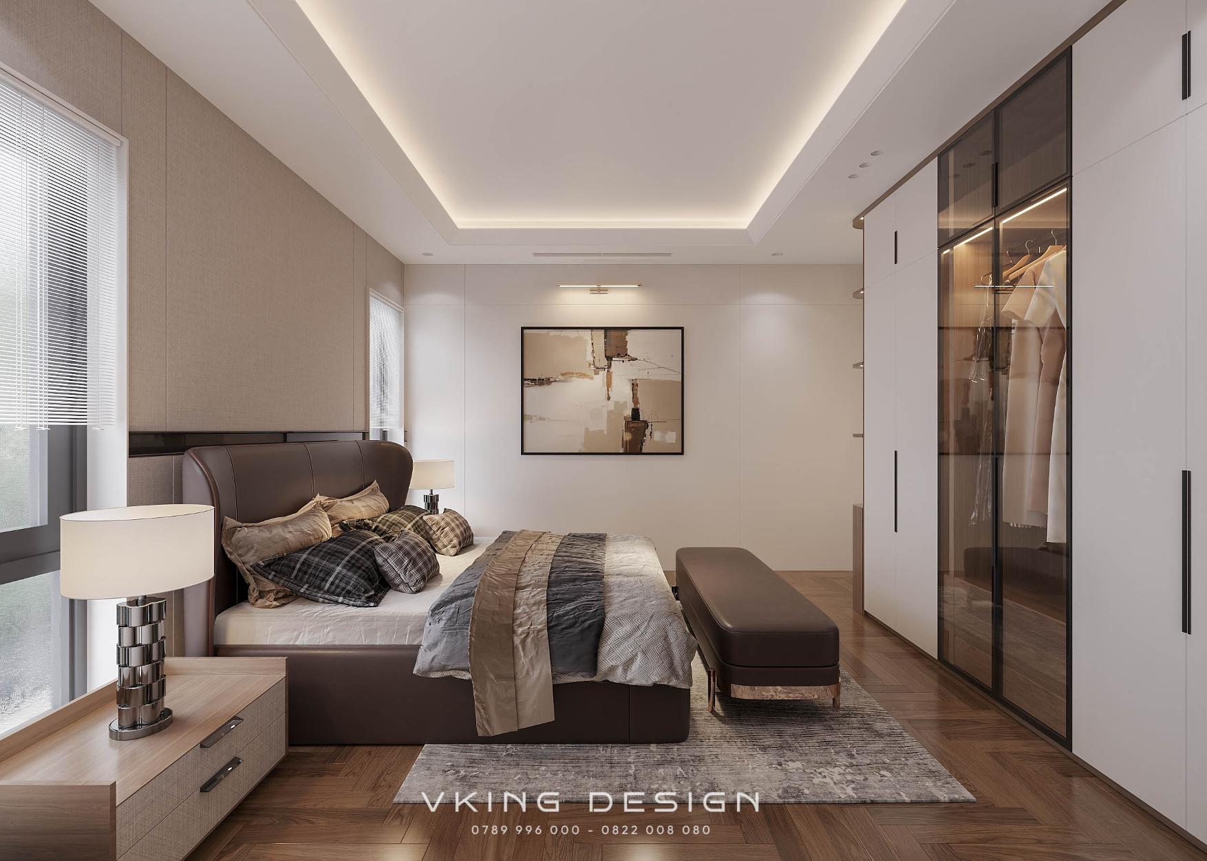 NỘI THẤT HIỆN ĐẠI BIỆT THỰ SANG TRỌNG NT26011 45 thiet ke phong ngu 4 hien dai nhe nhang nt26011 2