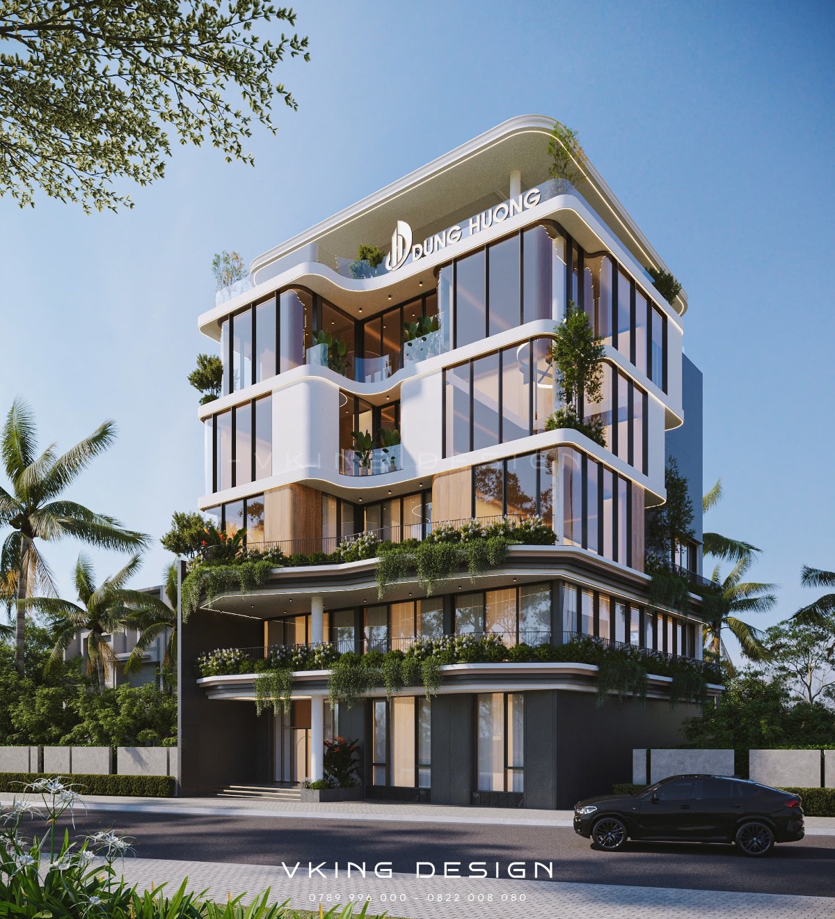 THIẾT KẾ TÒA NHÀ VĂN PHÒNG HIỆN ĐẠI VK26022 3 thiet ke toa nha van phong VK26022 3