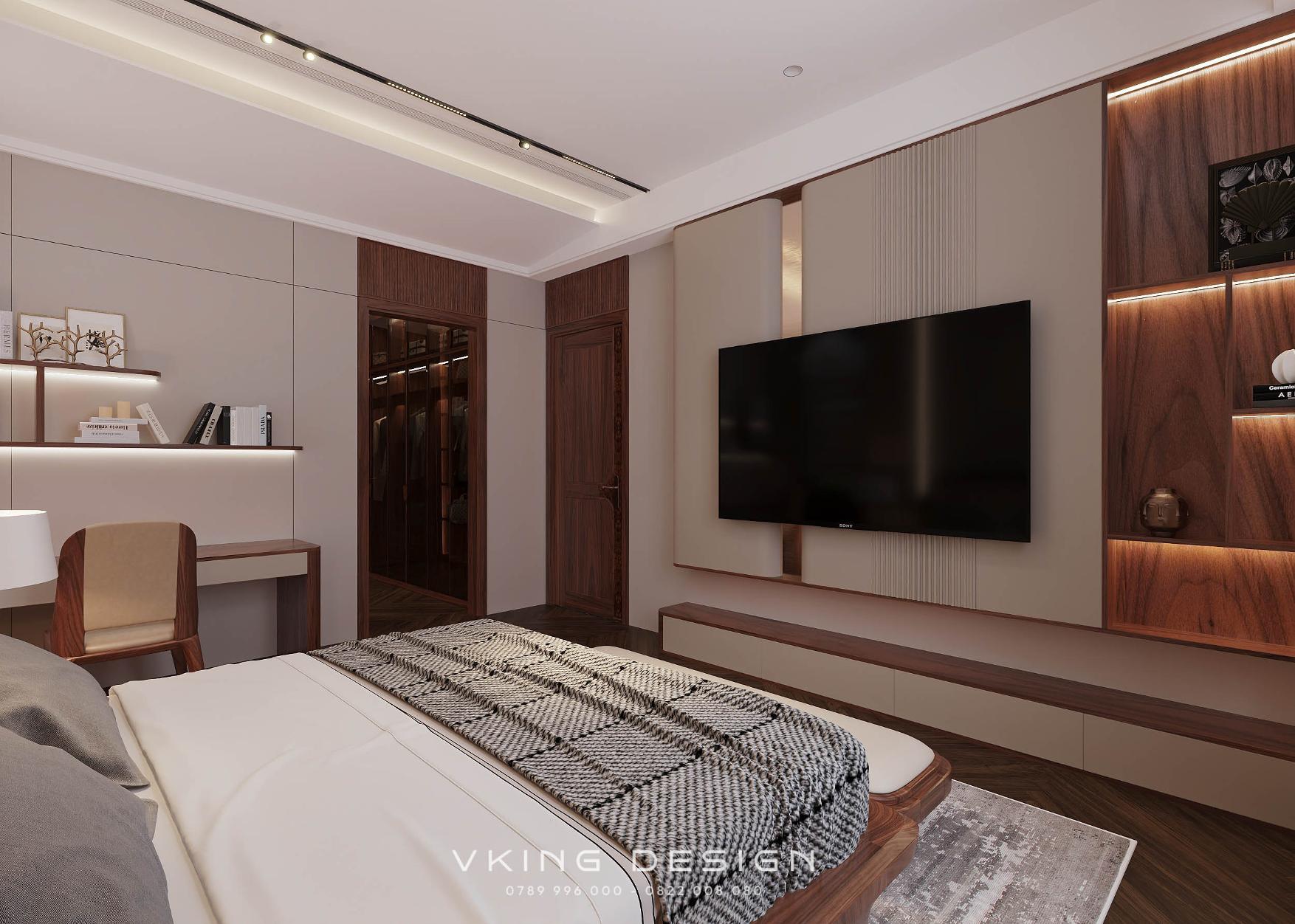 NỘI THẤT GỖ ÓC CHÓ TINH TẾ VÀ ĐẲNG CẤP NT26014 44 10 thiet ke phong ngu 03 5