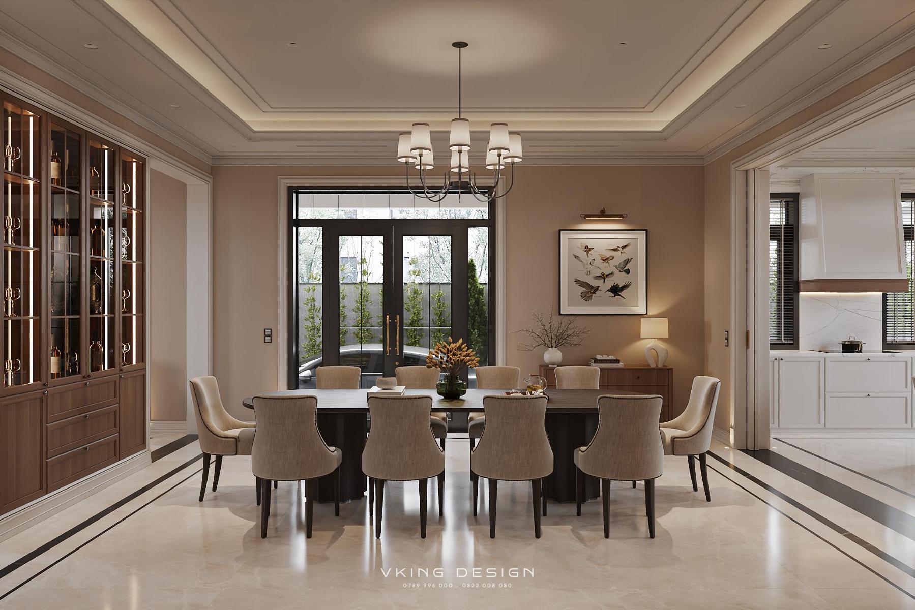 NỘI THẤT TÂN CỔ ĐIỂN VỚI NÉT ĐẸP QUÝ PHÁI NT26030 9 2 thiet ke phong bep an 2