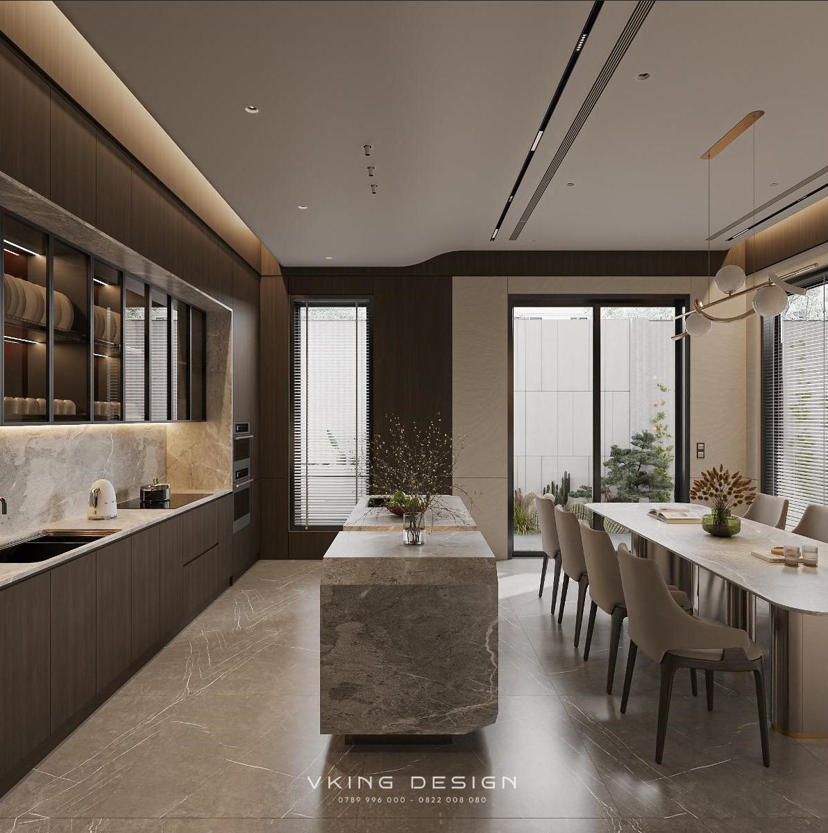 NỘI THẤT HIỆN ĐẠI THANH LỊCH TRONG TỪNG GÓC NHÌN NT26037 14 3 thiet ke noi that phong bep an hien dai 3