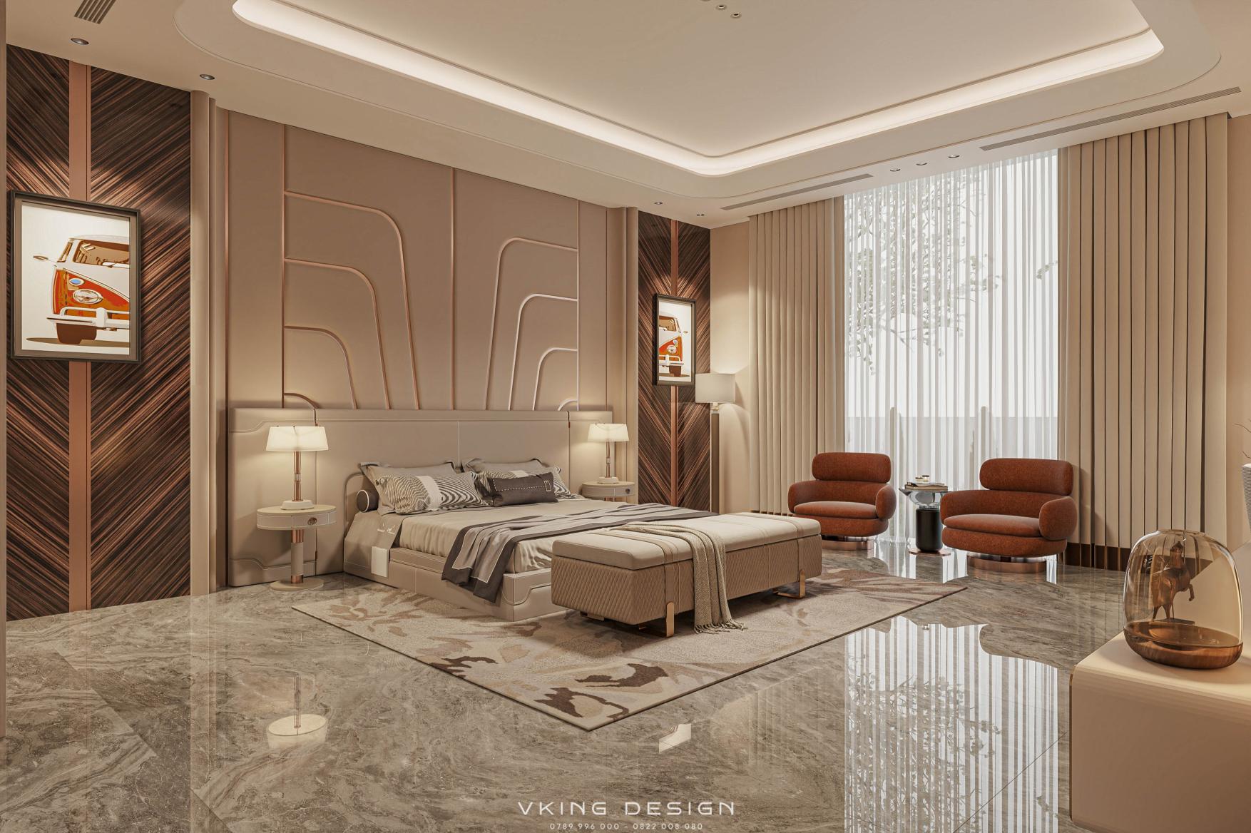 KHÔNG GIAN NỘI THẤT THỜI THƯỢNG TRONG BIỆT THỰ NT26040 22 4 thiet ke phong ngu master 6 1