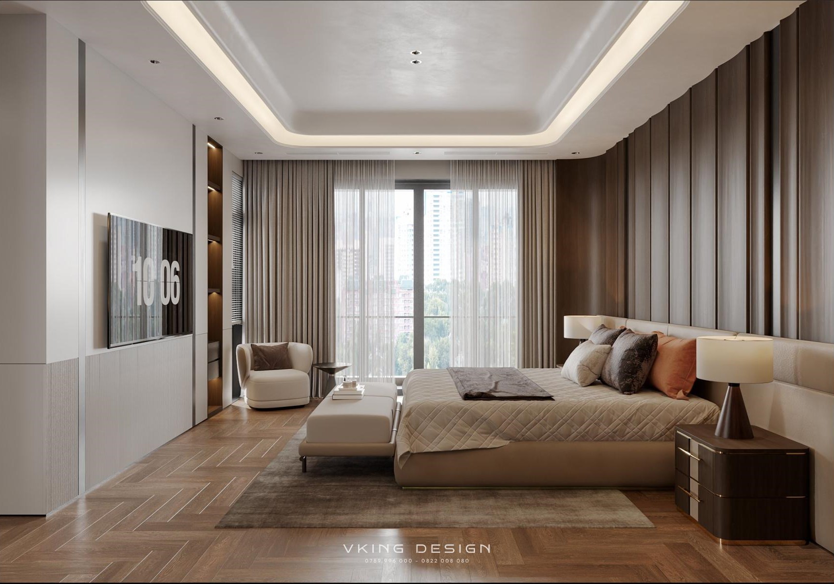 NỘI THẤT HIỆN ĐẠI THANH LỊCH TRONG TỪNG GÓC NHÌN NT26037 24 5 thiet ke noi that phong ngu master 4