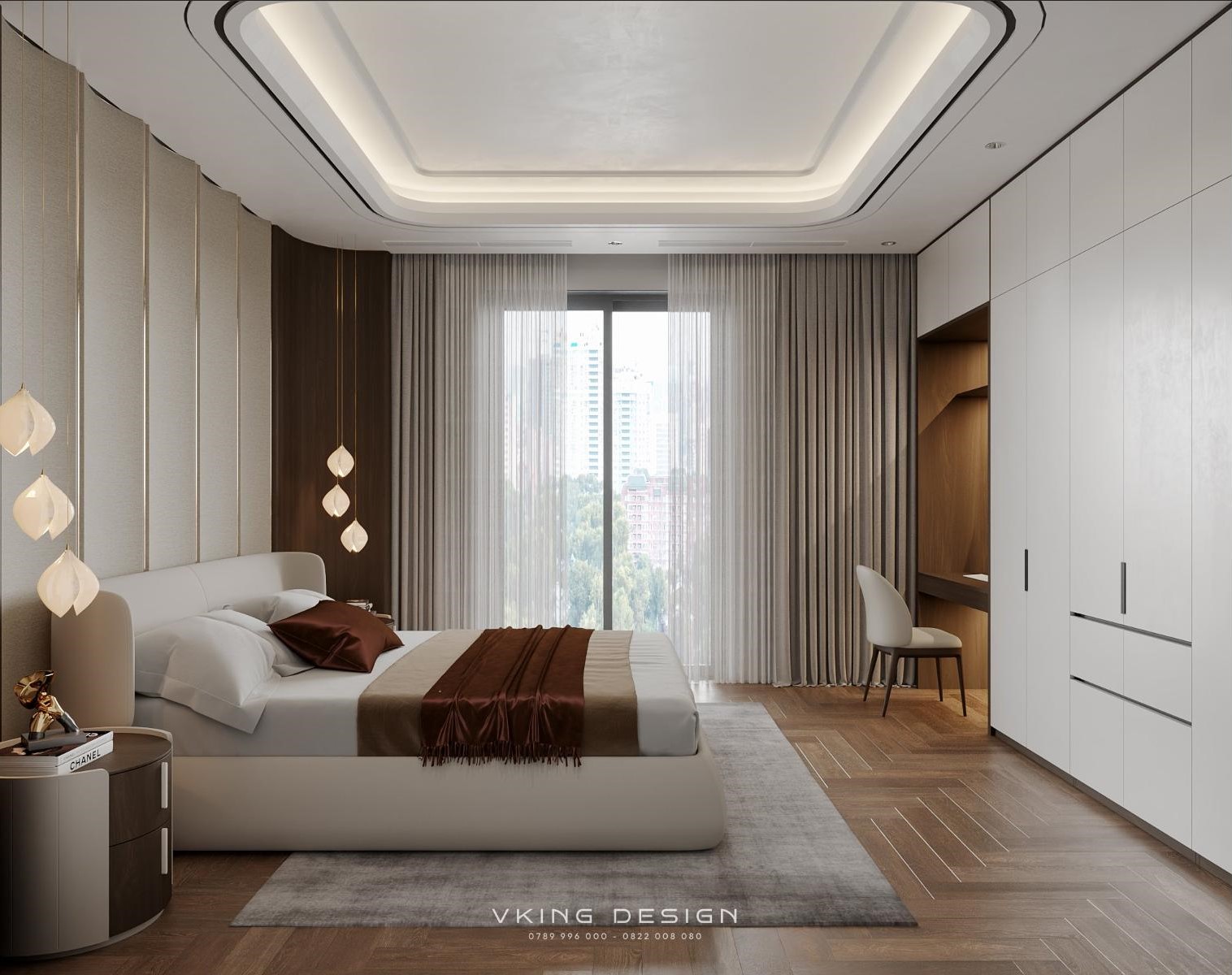NỘI THẤT HIỆN ĐẠI THANH LỊCH TRONG TỪNG GÓC NHÌN NT26037 32 6 thiet ke noi that phong ngu 01 3