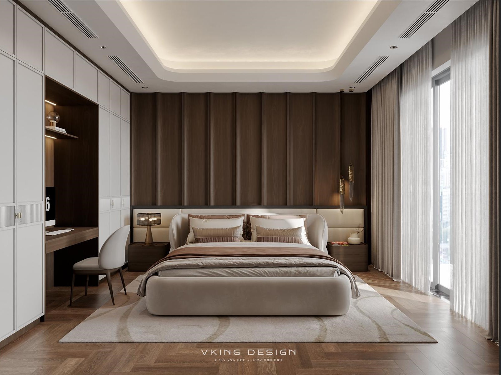 NỘI THẤT HIỆN ĐẠI THANH LỊCH TRONG TỪNG GÓC NHÌN NT26037 33 7 thiet ke noi that phong ngu 02 1