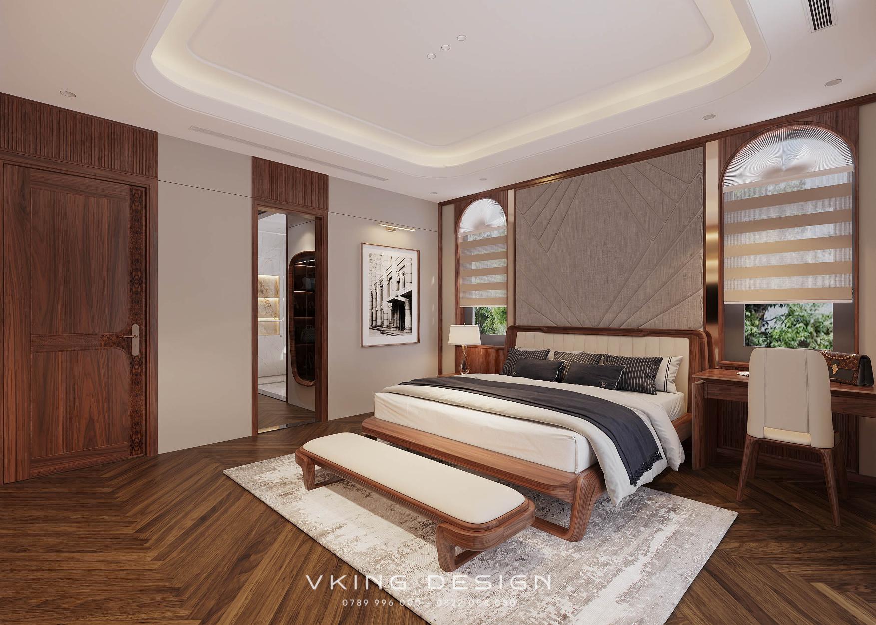 NỘI THẤT GỖ ÓC CHÓ TINH TẾ VÀ ĐẲNG CẤP NT26014 30 8 thiet ke phong ngu 02 4