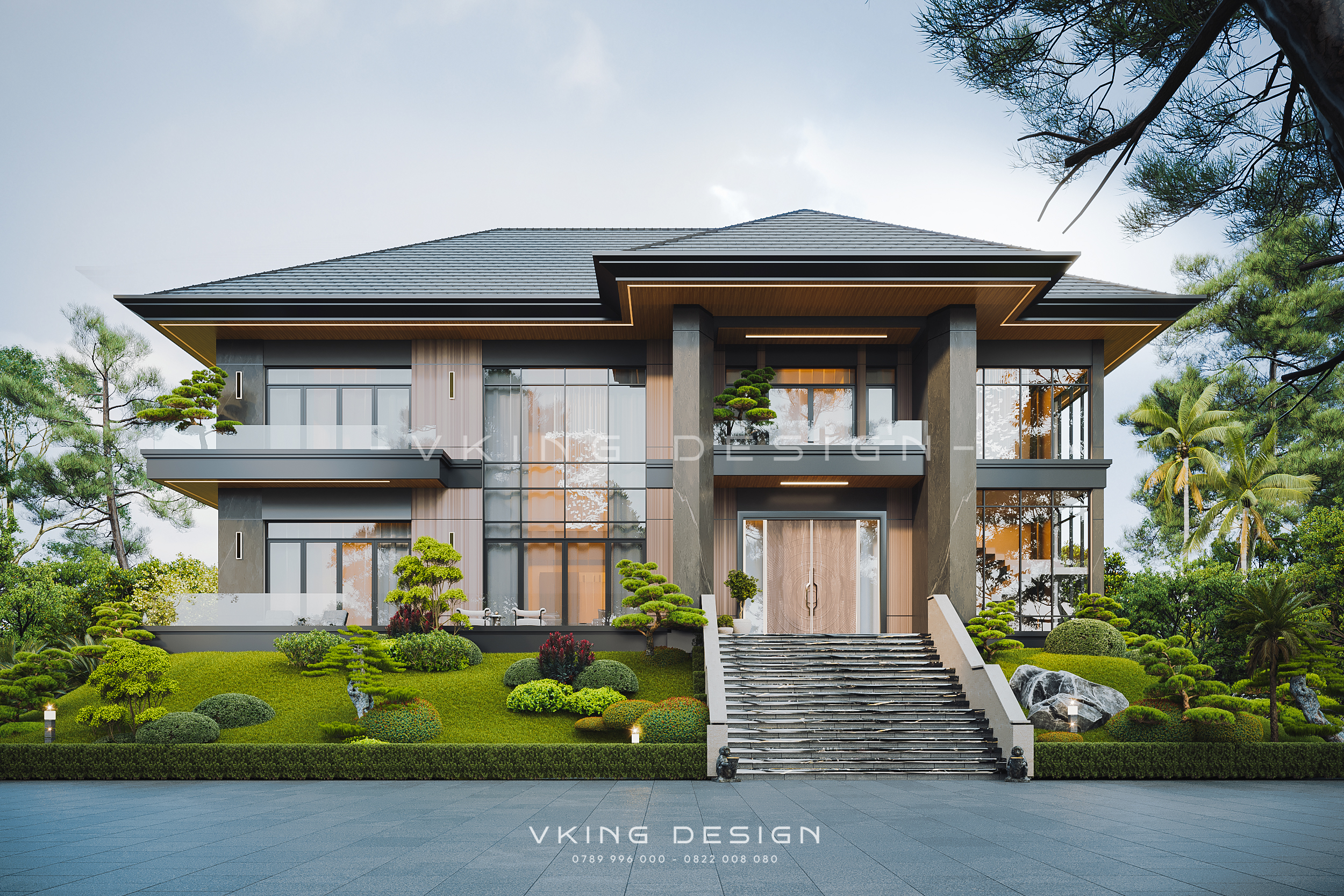 10+ MẪU BIỆT THỰ HIỆN ĐẠI VÀ TƯ DUY KIẾN TRÚC ĐẰNG SAU 11 biet thu 2 tang mai nhat hien dai VK26013 1