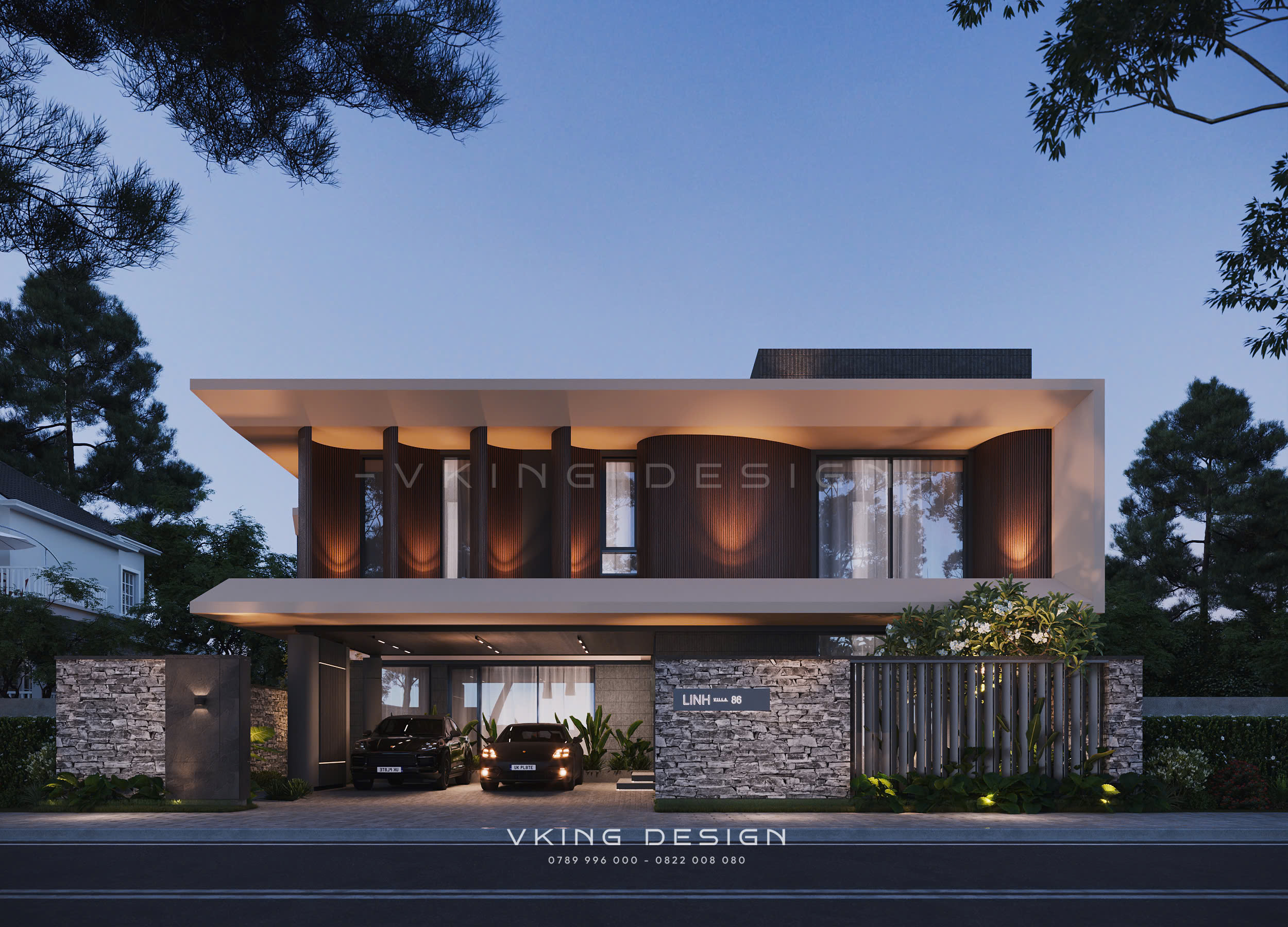 10+ MẪU BIỆT THỰ HIỆN ĐẠI VÀ TƯ DUY KIẾN TRÚC ĐẰNG SAU 5 mau villa hien dai 2 tang VK25076 1 1