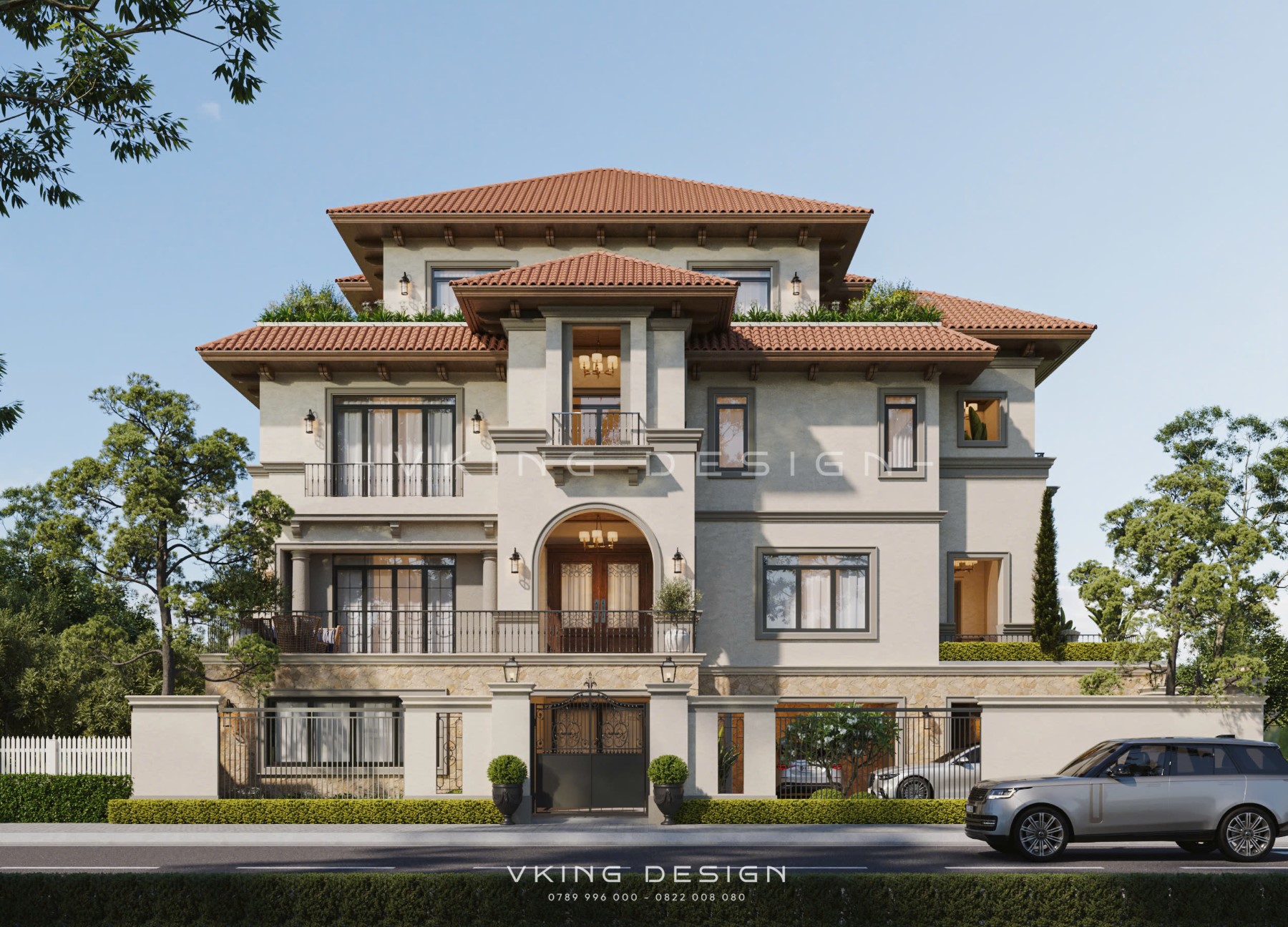 BIỆT THỰ NGÓI ĐỎ ĐỊA TRUNG HẢI CUỐN HÚT VK26028 3 thiet ke biet thu dia trung hai vk26028 5