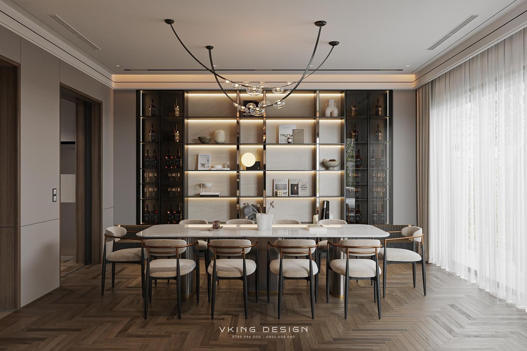 NỘI THẤT BIỆT THỰ HIỆN ĐẠI TINH TẾ NT26017 10 thiet ke noi that phong an hien dai sang trong nt26017 1