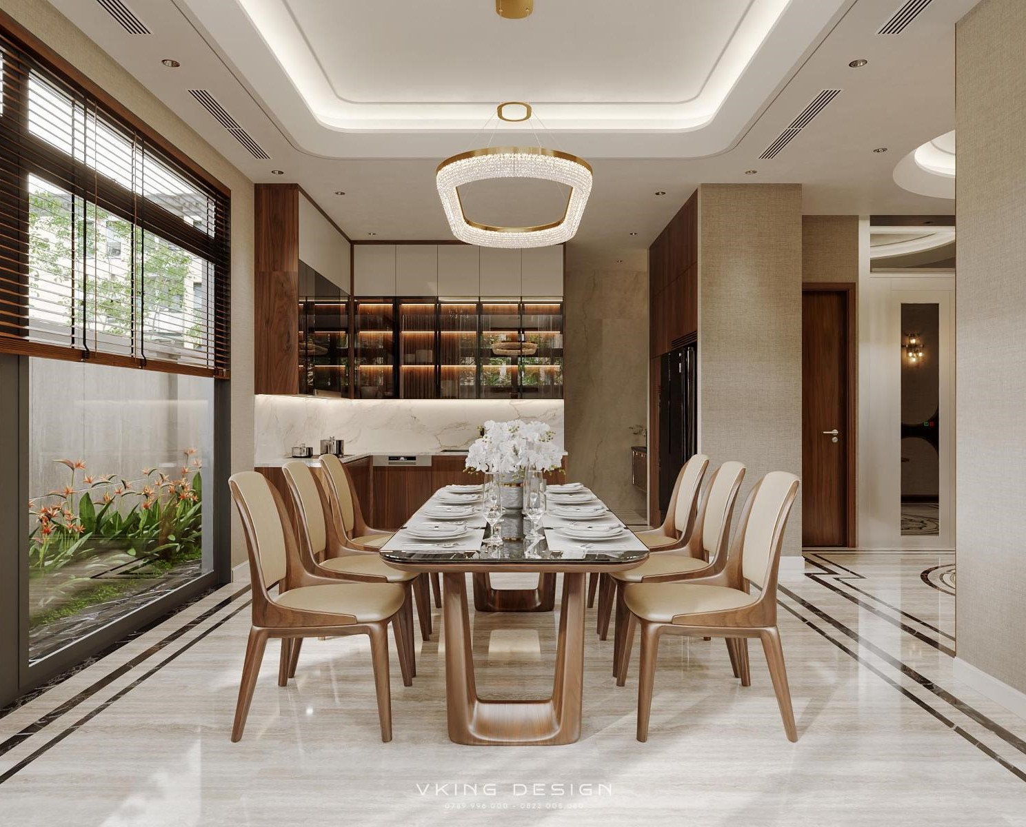 NỘI THẤT HIỆN ĐẠI NHẸ NHÀNG THANH LỊCH NT26007 10 thiet ke noi that phong bep gon gang tinh gian nt26007 2