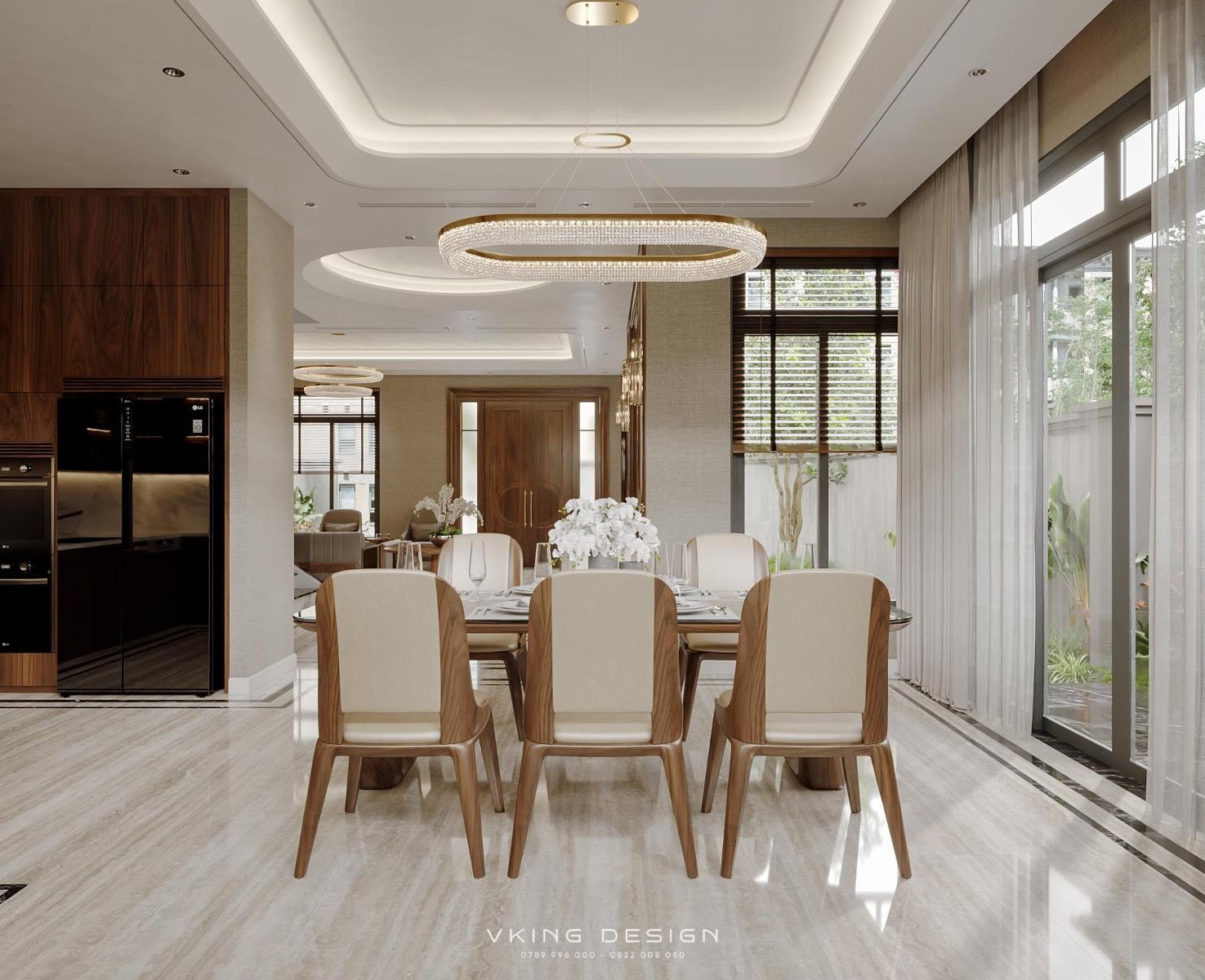 NỘI THẤT HIỆN ĐẠI NHẸ NHÀNG THANH LỊCH NT26007 11 thiet ke noi that phong bep gon gang tinh gian nt26007 3