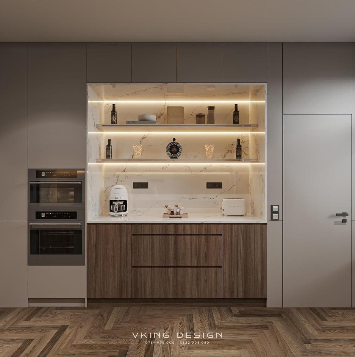 NỘI THẤT BIỆT THỰ HIỆN ĐẠI TINH TẾ NT26017 18 thiet ke noi that phong bep hien dai nt26017 4