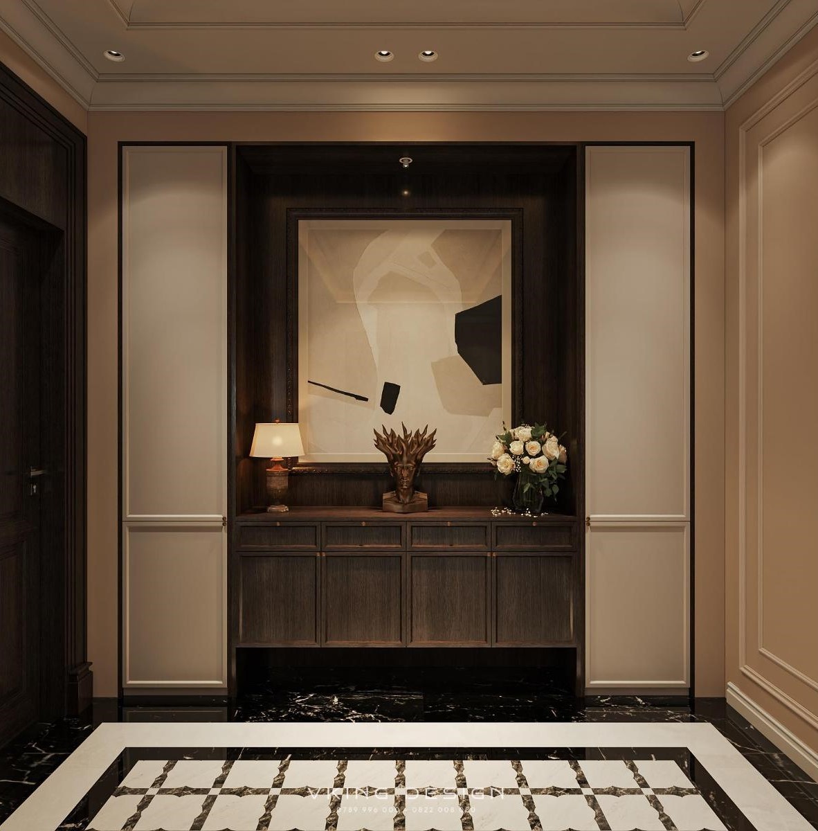 NỘI THẤT BIỆT THỰ TÂN CỔ ĐIỂN ĐẸP SANG TRỌNG NT26031 1 thiet ke noi that phong khach cao cap luxury nt26012 1
