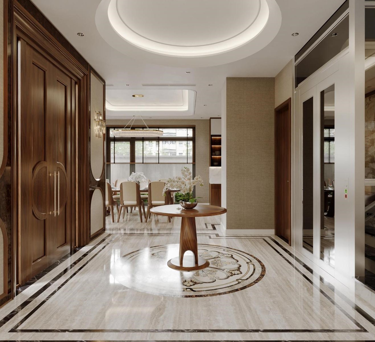 NỘI THẤT HIỆN ĐẠI NHẸ NHÀNG THANH LỊCH NT26007 7 thiet ke noi that phong khach hien dai sang trong nt26007 7