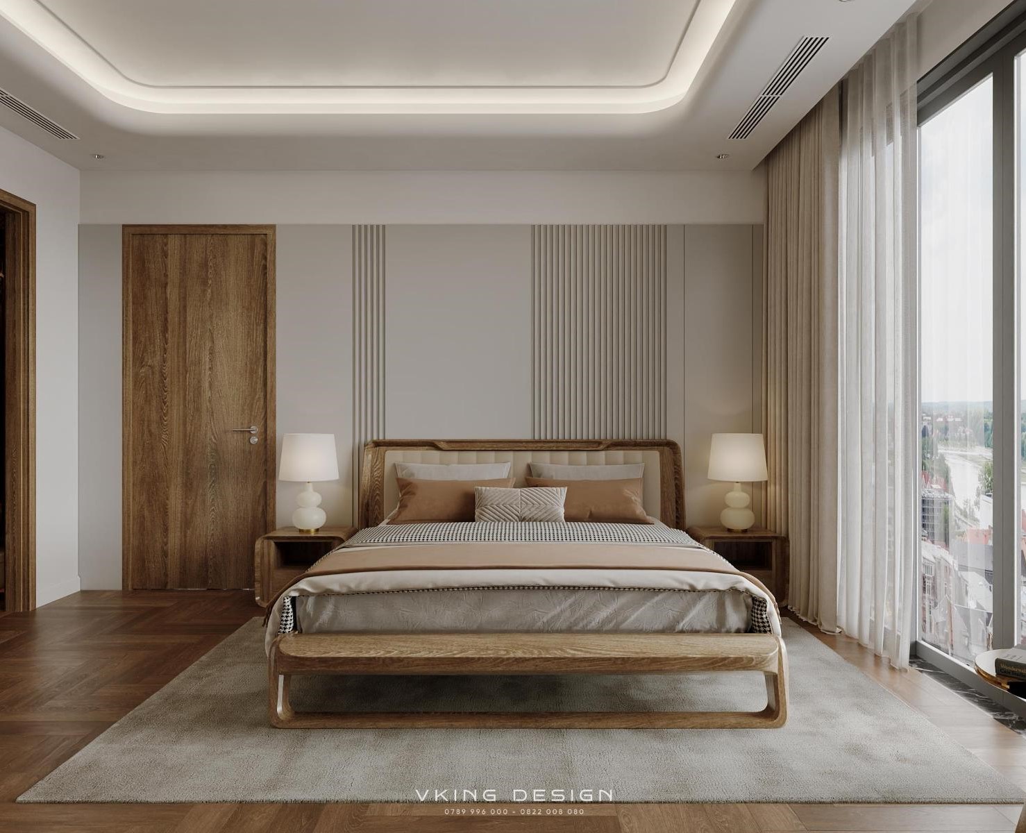NỘI THẤT HIỆN ĐẠI NHẸ NHÀNG THANH LỊCH NT26007 16 thiet ke noi that phong ngu 2 nt26007 1