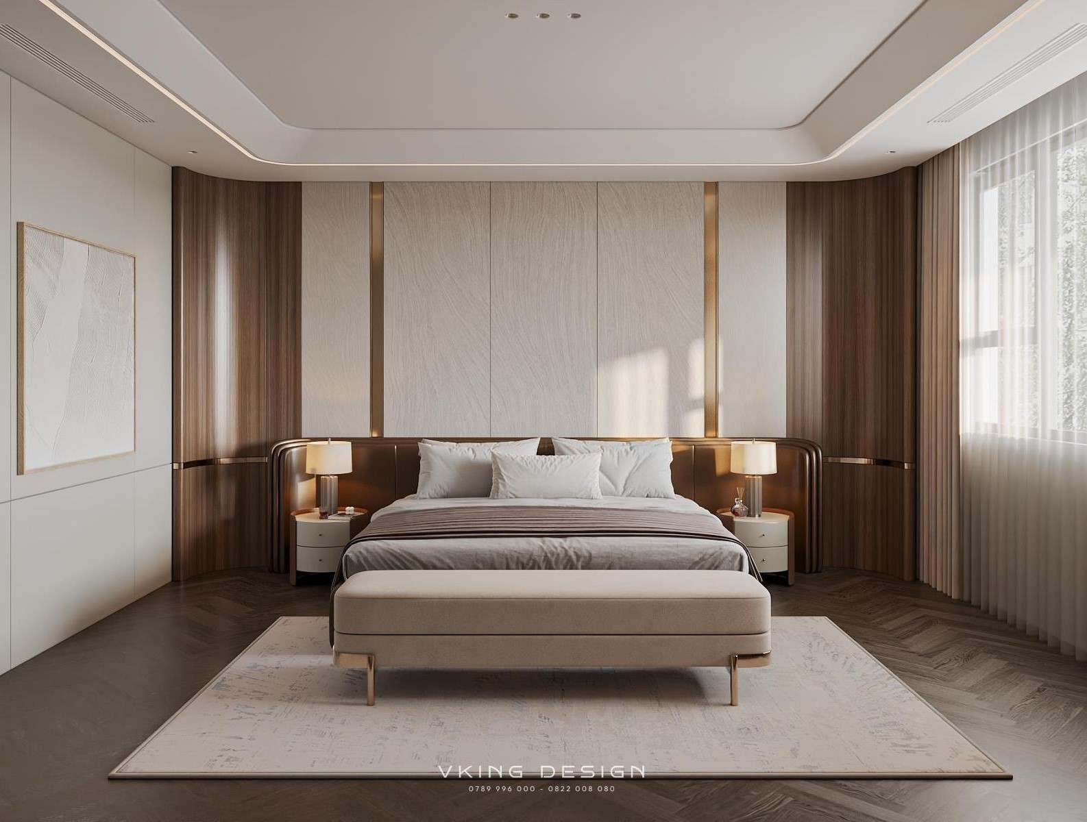NỘI THẤT BIỆT THỰ HIỆN ĐẠI TINH TẾ NT26017 19 thiet ke noi that phong ngu master dep nt26017 1
