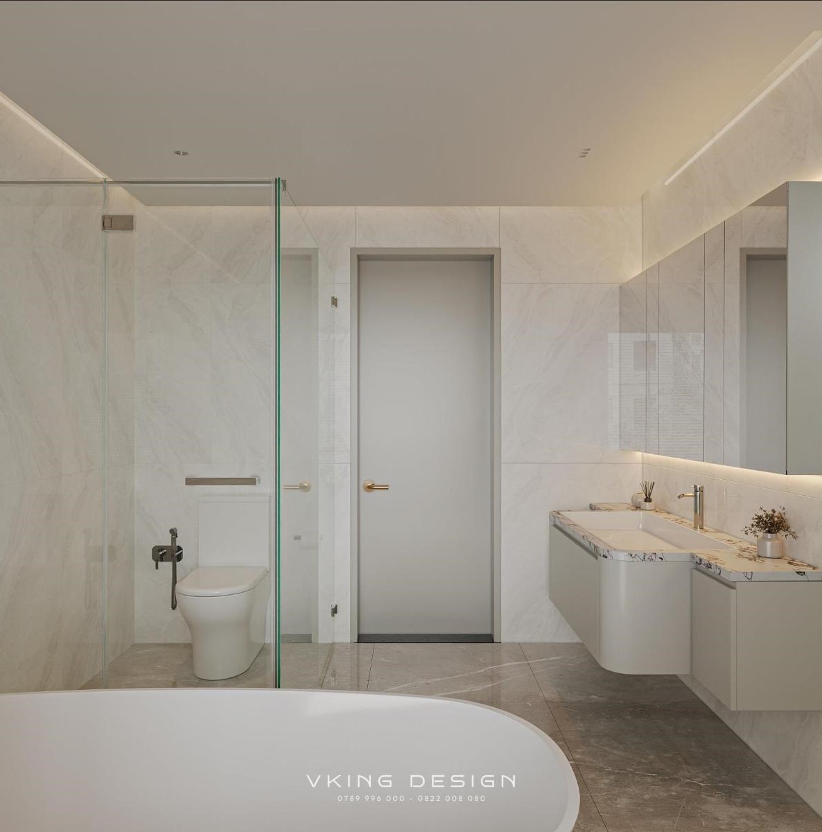 NỘI THẤT BIỆT THỰ HIỆN ĐẠI TINH TẾ NT26017 32 thiet ke noi that phong ngu master dep nt26017 14