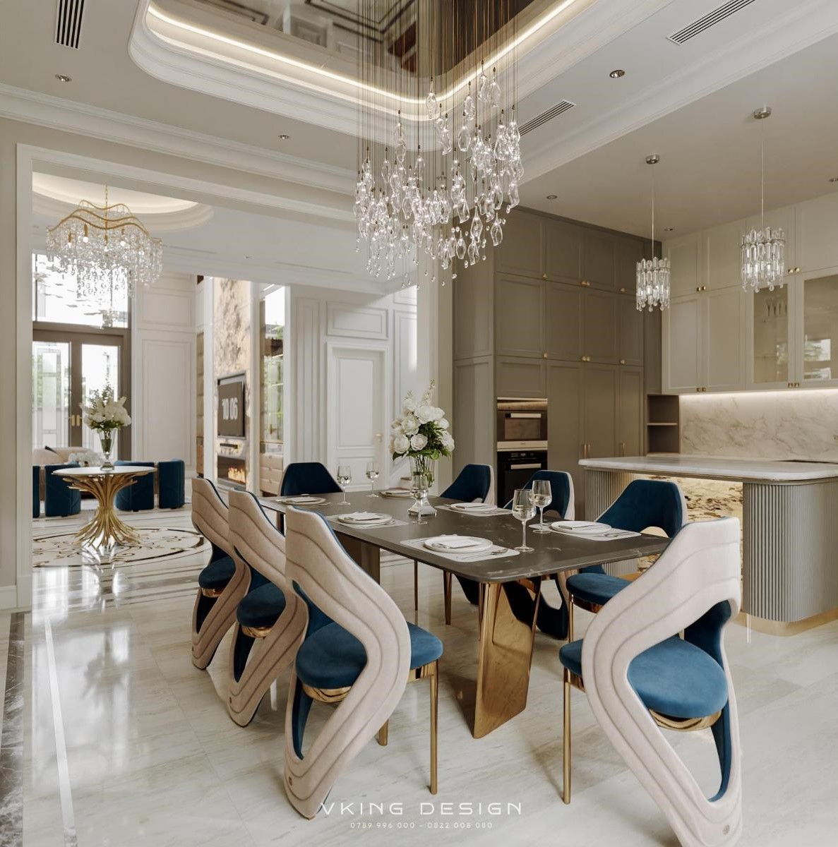 NỘI THẤT TÂN CỔ ĐIỂN THÔNG TẦNG ĐẦY KHÍ CHẤT NT26005 11 thiet ke phong bep an 4