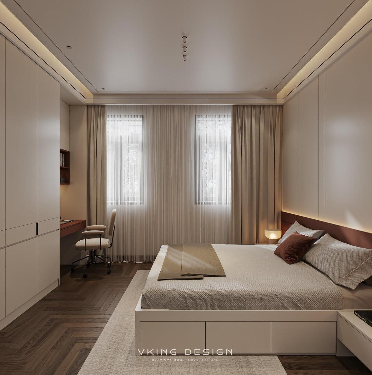 NỘI THẤT BIỆT THỰ HIỆN ĐẠI TINH TẾ NT26017 45 thiet ke phong ngu hien dai nt26017 6