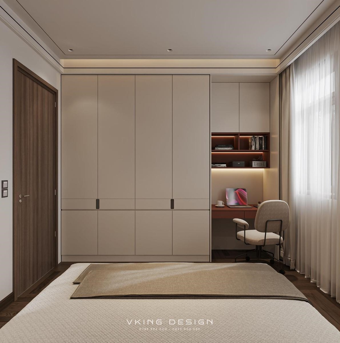 NỘI THẤT BIỆT THỰ HIỆN ĐẠI TINH TẾ NT26017 47 thiet ke phong ngu hien dai nt26017 8