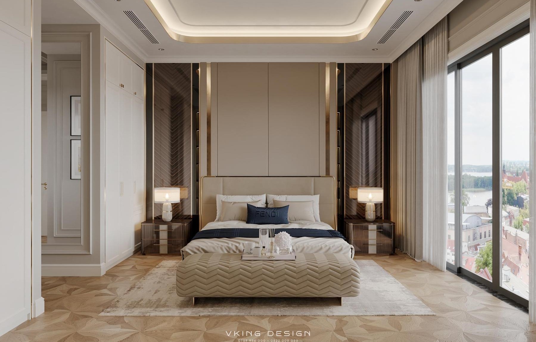 NỘI THẤT TÂN CỔ ĐIỂN THÔNG TẦNG ĐẦY KHÍ CHẤT NT26005 15 thiet ke phong ngu master 1