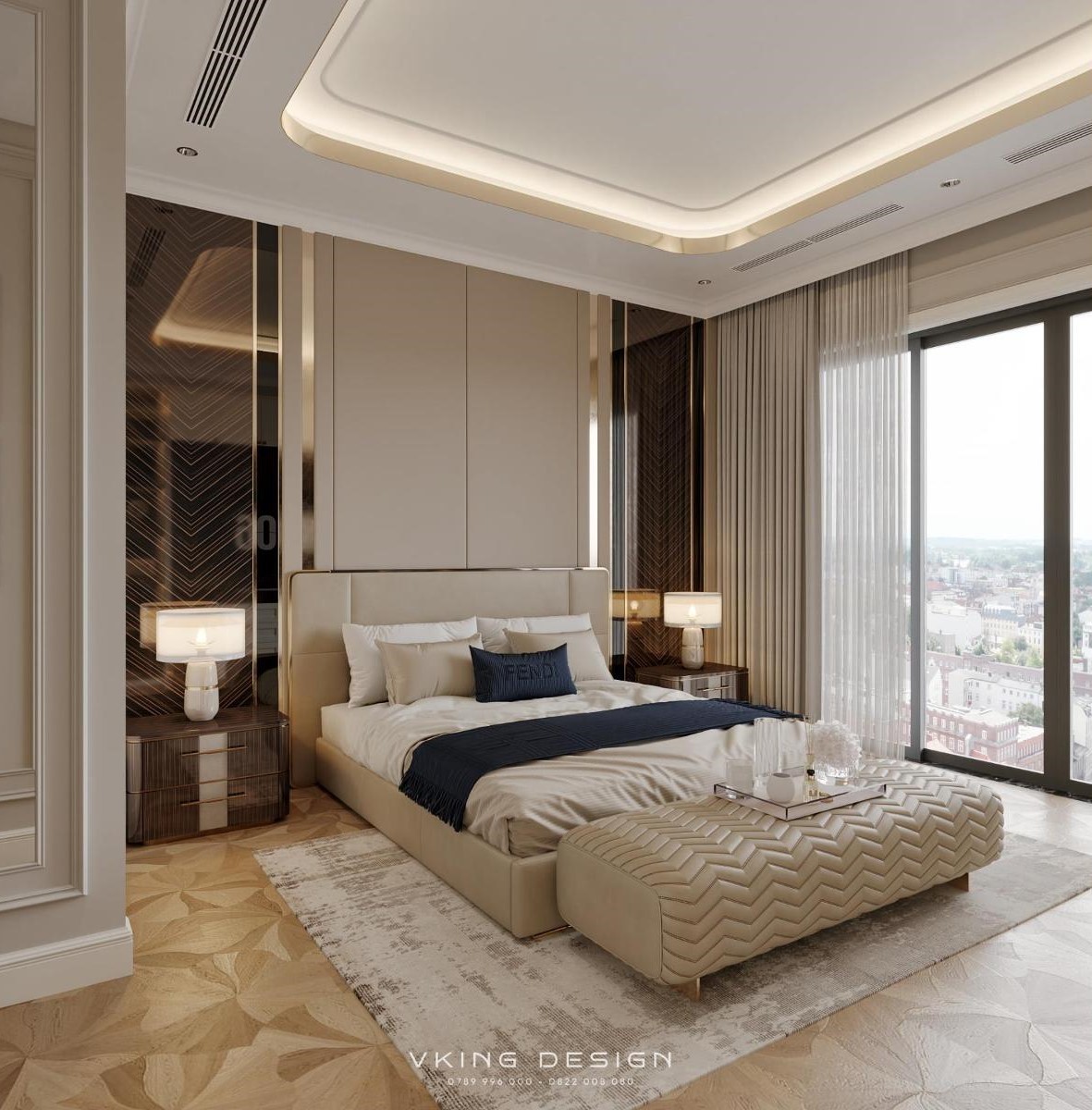 NỘI THẤT TÂN CỔ ĐIỂN THÔNG TẦNG ĐẦY KHÍ CHẤT NT26005 16 thiet ke phong ngu master 2