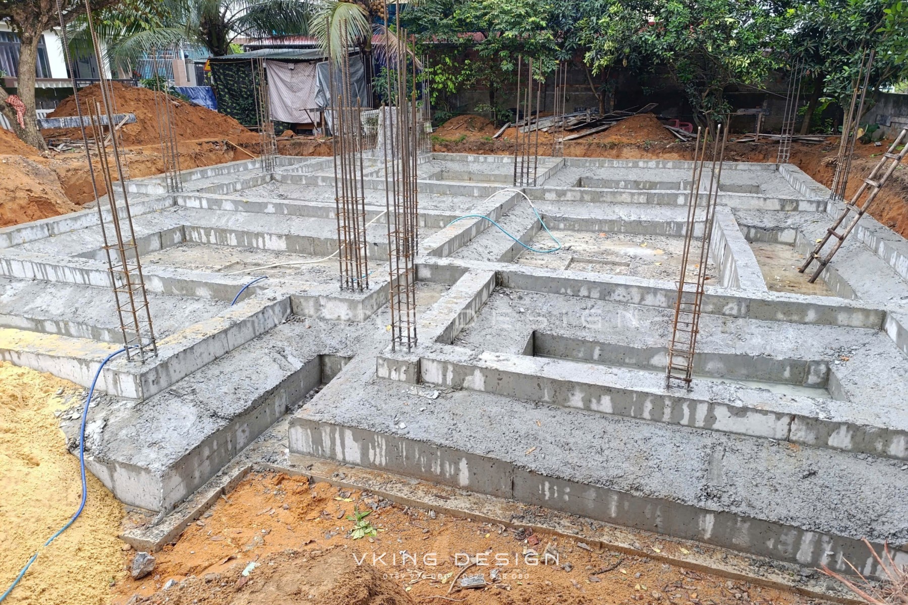 THI CÔNG BIỆT THỰ ĐỊA TRUNG HẢI 3 TẦNG VK26084-TC 8 thi cong xay dung biet thu dia trung hai vk26084 4