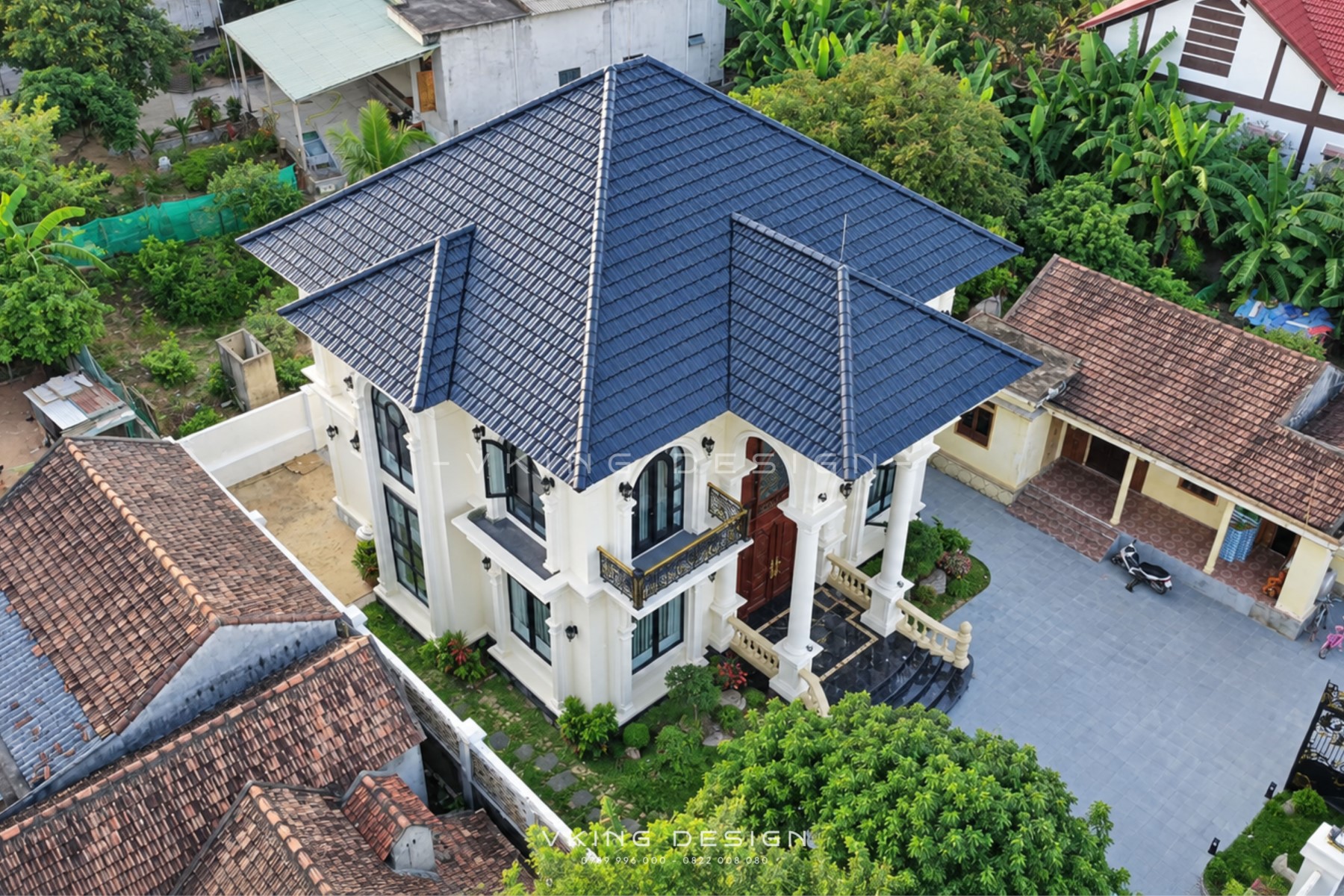 THI CÔNG XÂY DỰNG BIỆT THỰ TÂN CỔ ĐIỂN VK25091TC 5 thi cong xay dung biet thu tan co dien vk25091 tc 3